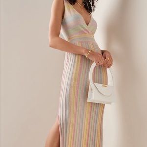 LoveShackFancy Mylene Dress Pastel Sunrise SIZE S